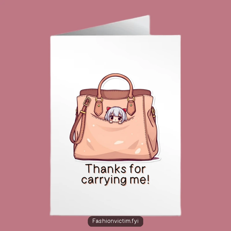 Free Printable Thank You Card: Tiny Character Peek - DIY Gratitude!