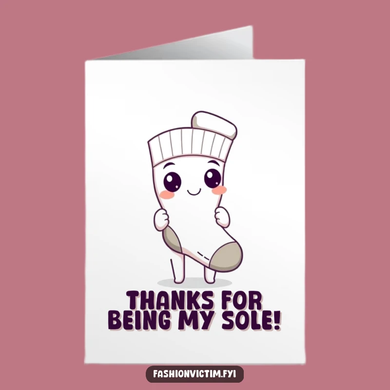 Free Printable Thank You Card: Sock Saver DIY Funny Downloadable Gift
