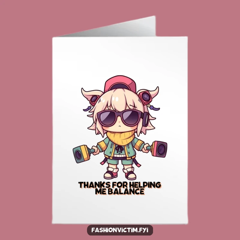 Thanks Free Printable Card: Accessory Overload - Humorous Gratitude Download