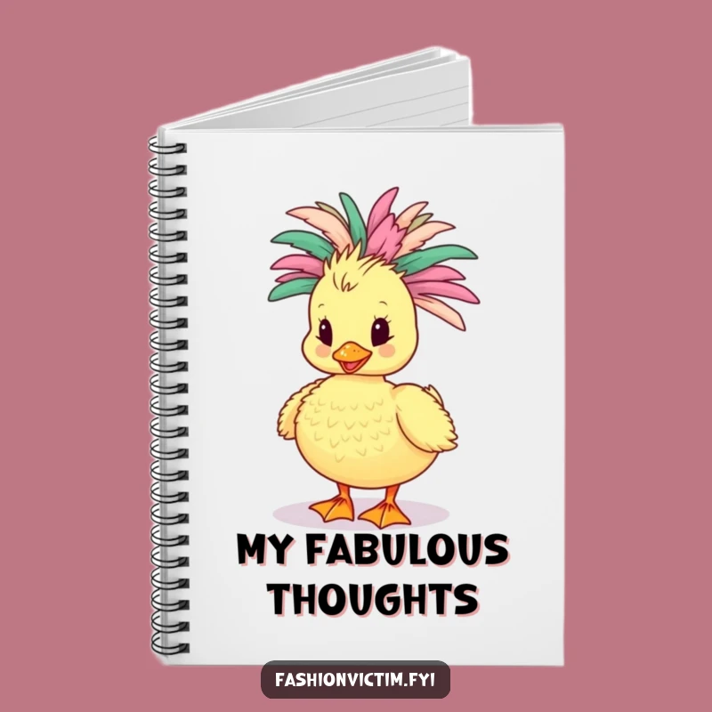 Funny Duckling Boa Notebook: Fabulous Feathered Friend Journal - Gift Idea