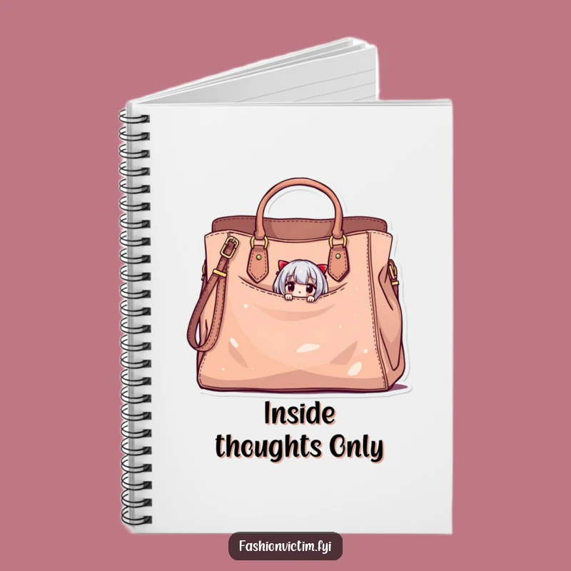 Funny Fashion Notes Notebook: Tiny Character in Big Bag, Hilarious Funny Gift