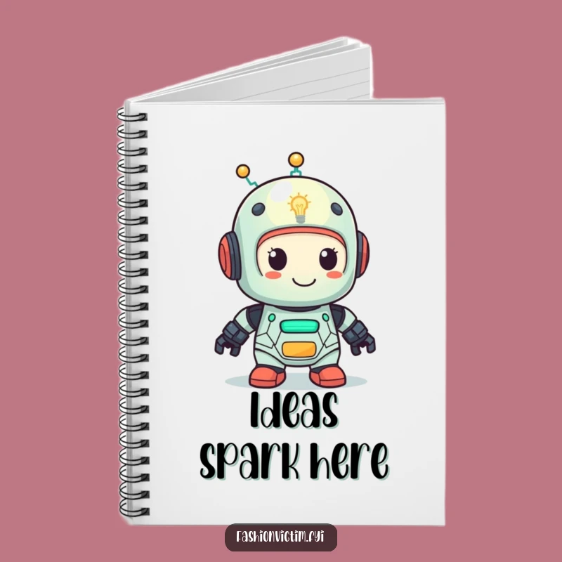 Funny Robot Lightbulb Notebook - Hilarious Journal for Your Brightest Thoughts!