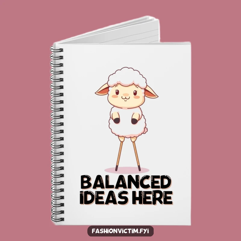 Funny Sheep Stilts Notebook: Jot Down Ideas with Farmyard Flair