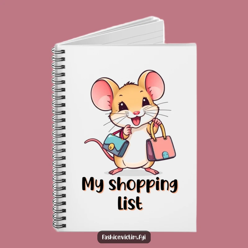 Funny Tiny Mouse Designer Handbag Notebook: Jot Down Your Stylish Ideas