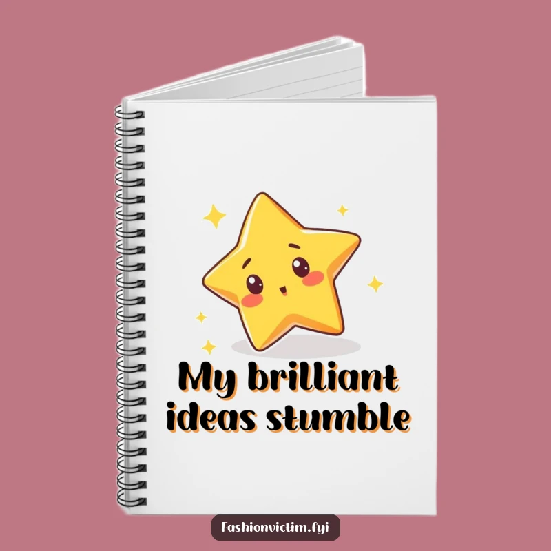 Funny Star Sparkle Trip Notebook: Surprised Ideas Journal