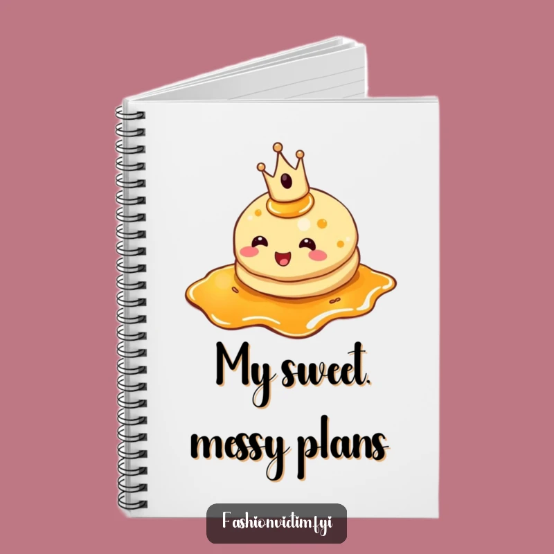 Funny Pancake Crown Notebook: Jot Down Ideas with Royal Breakfast Flair