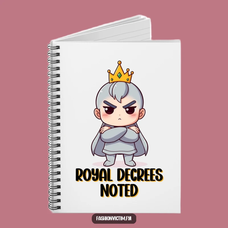 Funny Royal Pout Notebook: Crowned Ideas, Perfect Journal for Queens