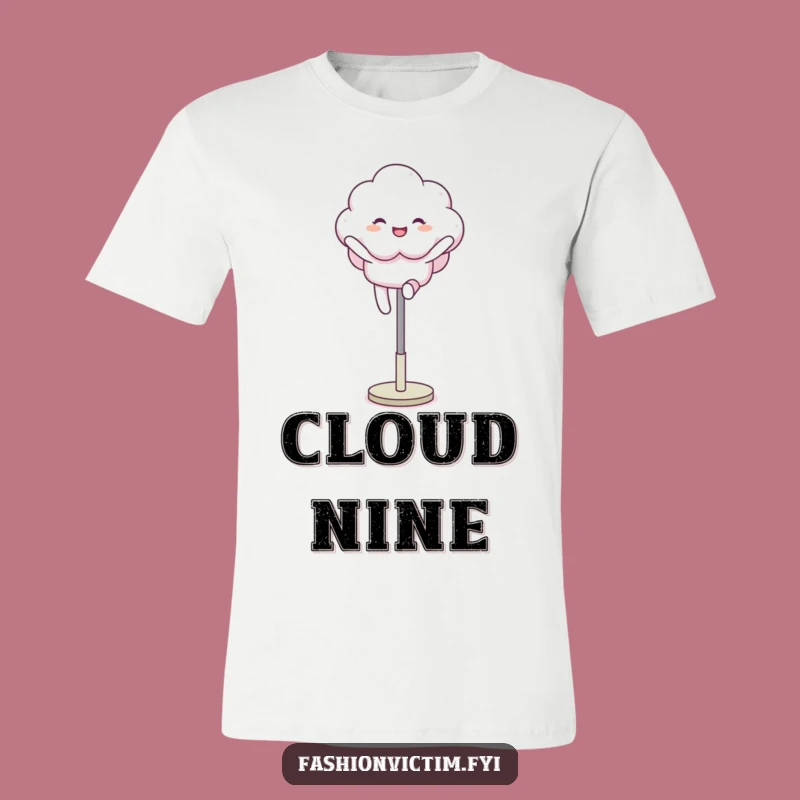 Funny Cloud Leap T-Shirt: Wear Your Joyful Spirit with This Hilarious Tee
