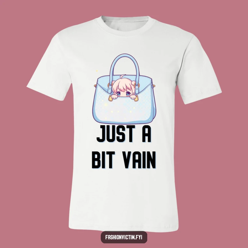 Funny Handbag Peek-a-Boo T-Shirt: Quirky Style for Fashion Lovers