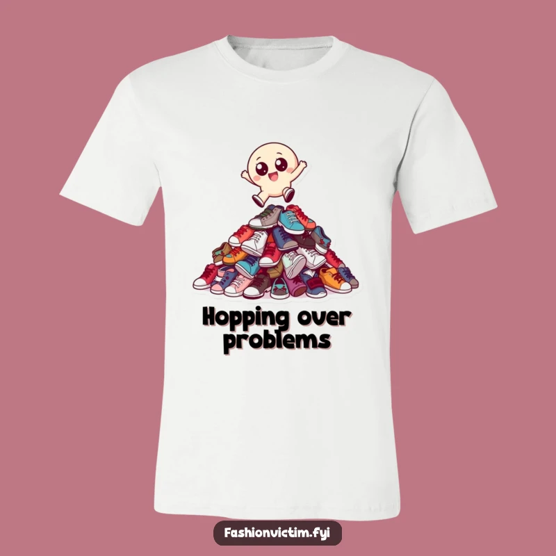 Funny Shoe Jumper T-Shirt: Quirky Character Tee, Great Funny Gift for Collectors