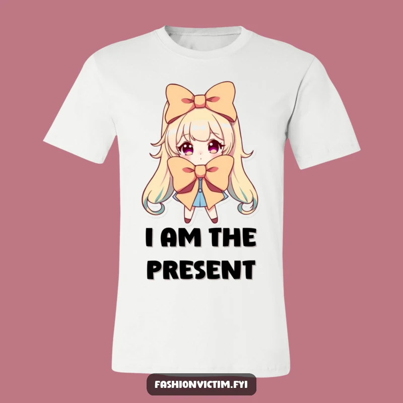 Funny Dramatic Bow Tee: Make a Statement with Big Bow Style!