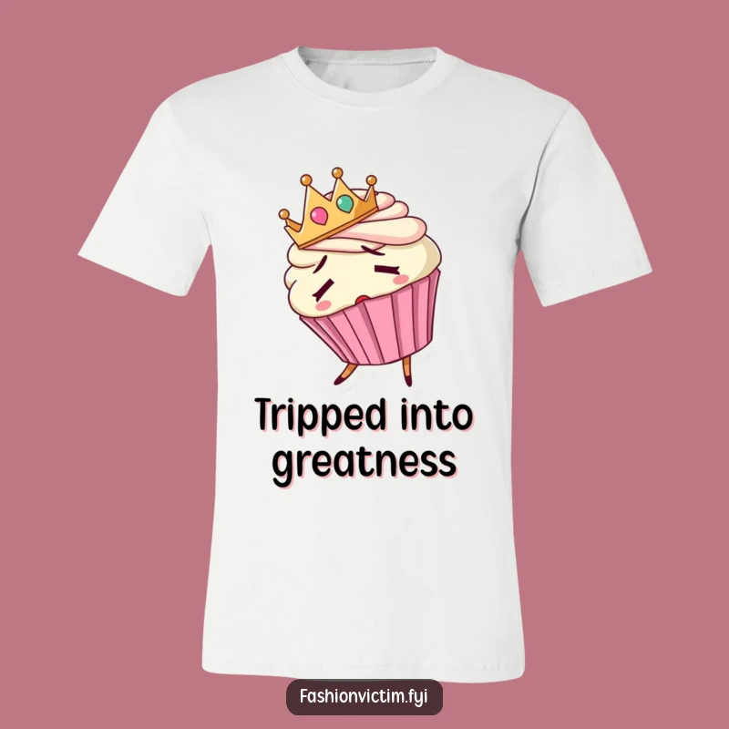Funny Confused Cupcake T-Shirt: Wear Your Sweet and Silly Side