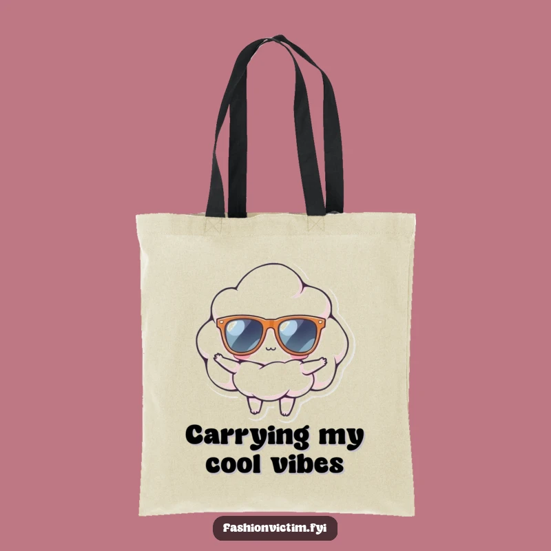 Funny Cloud Sunglasses Tote Bag: Confident Style for Everyday Carry