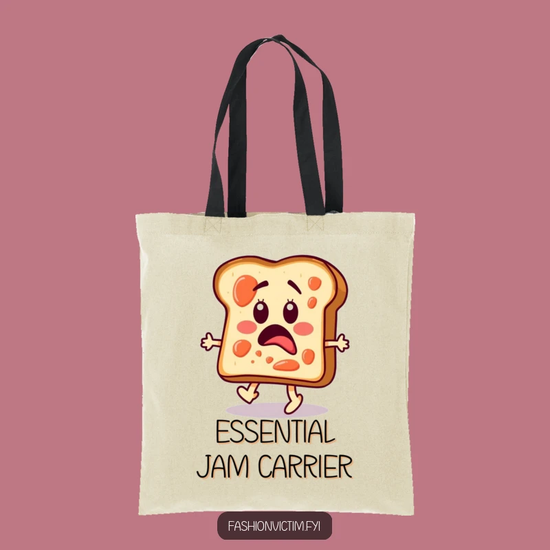 Funny Toast Runway Tote Bag: Carry Your Fashion and Food Love