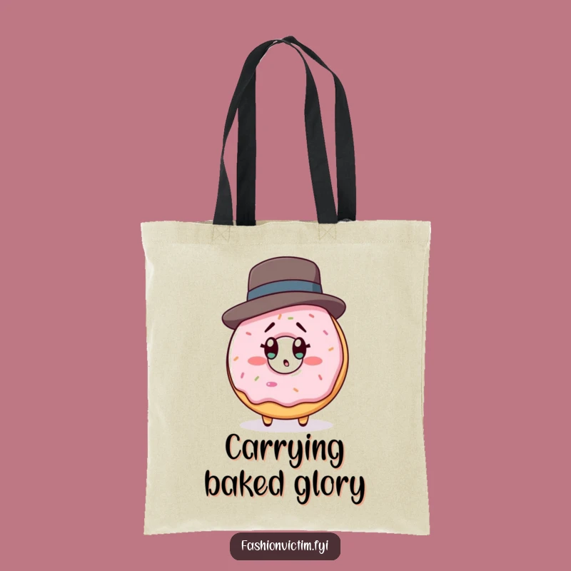 Funny Donut Shocked Tote Bag: Chic Accessory for Sweet Surprises Gift